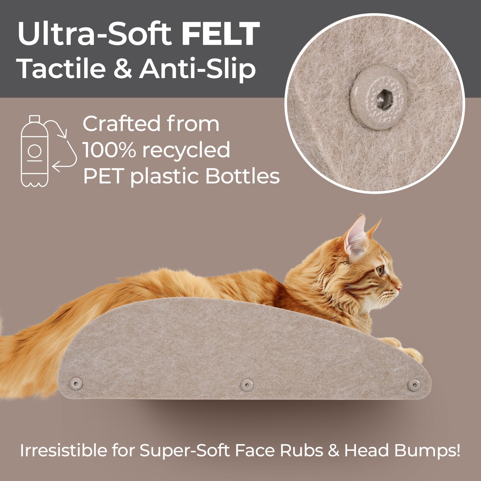 Long Oatmeal - Individual Cat Climber Facade - Pryde Pets | prydepets.com