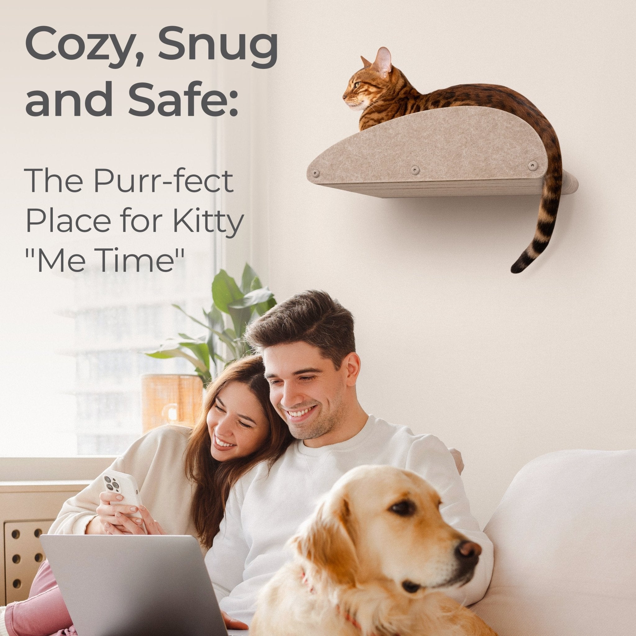 Long Oatmeal - Individual Cat Climber Facade - Pryde Pets | prydepets.com