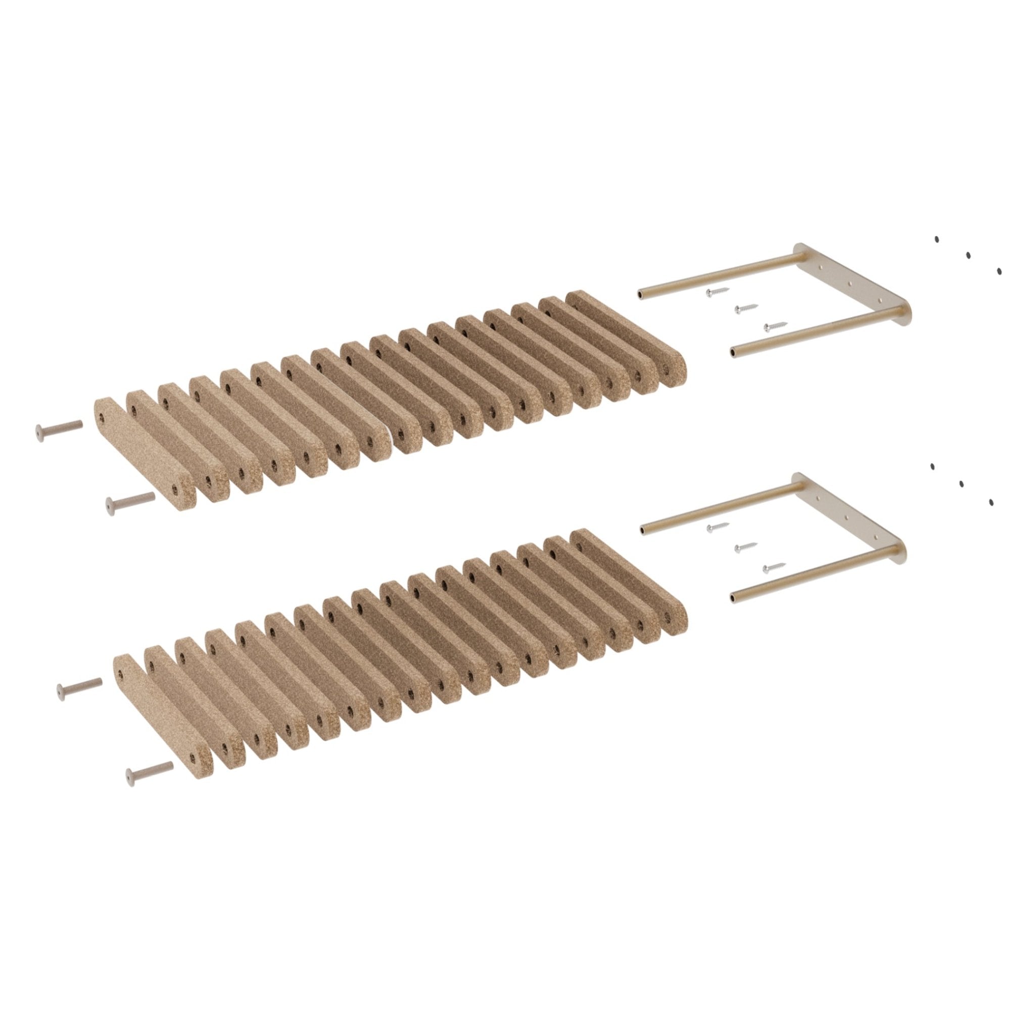 Oatmeal 2 x Short Step Cat Climbers - Pryde Pets | prydepets.com