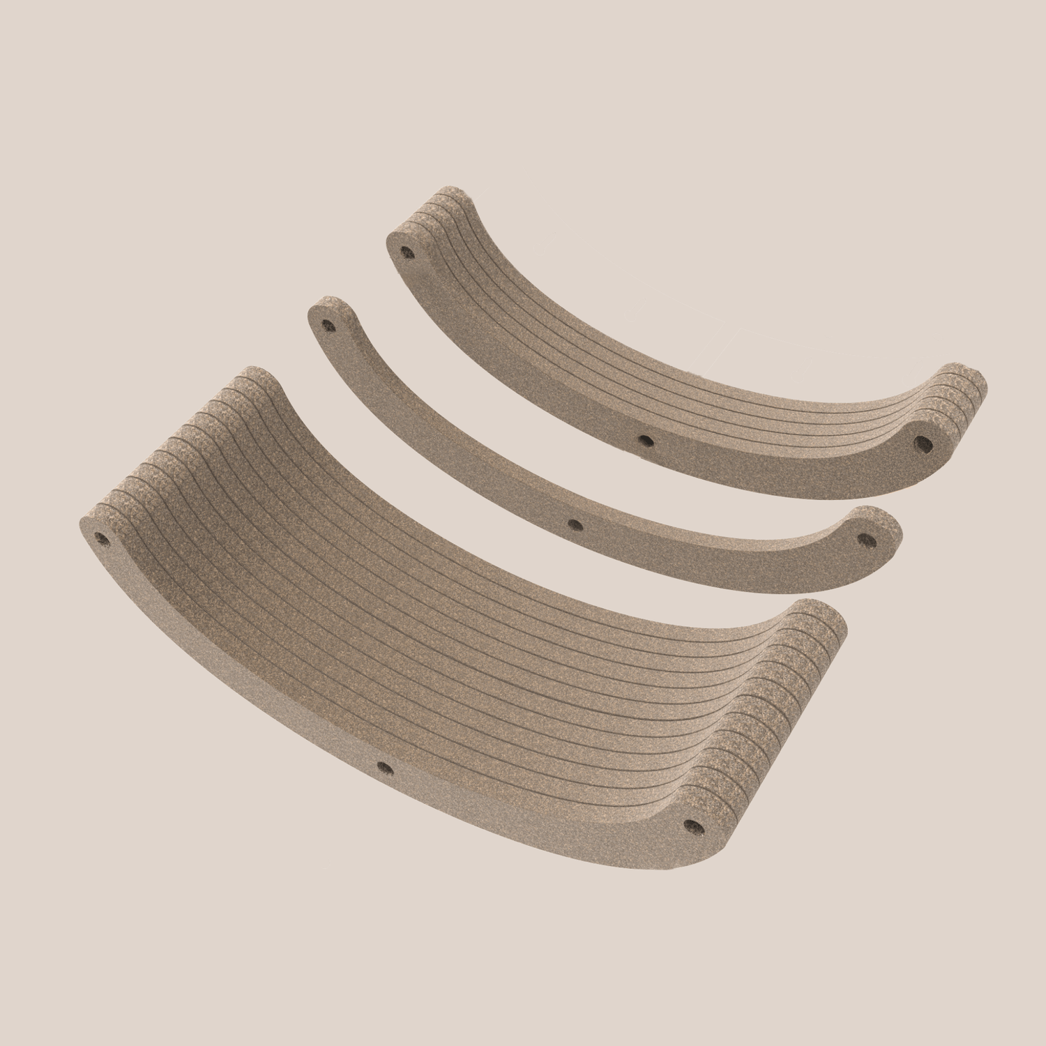 Replacement Oatmeal Felt Slices for Curved Cat Climber - Pryde Pets | prydepets.com