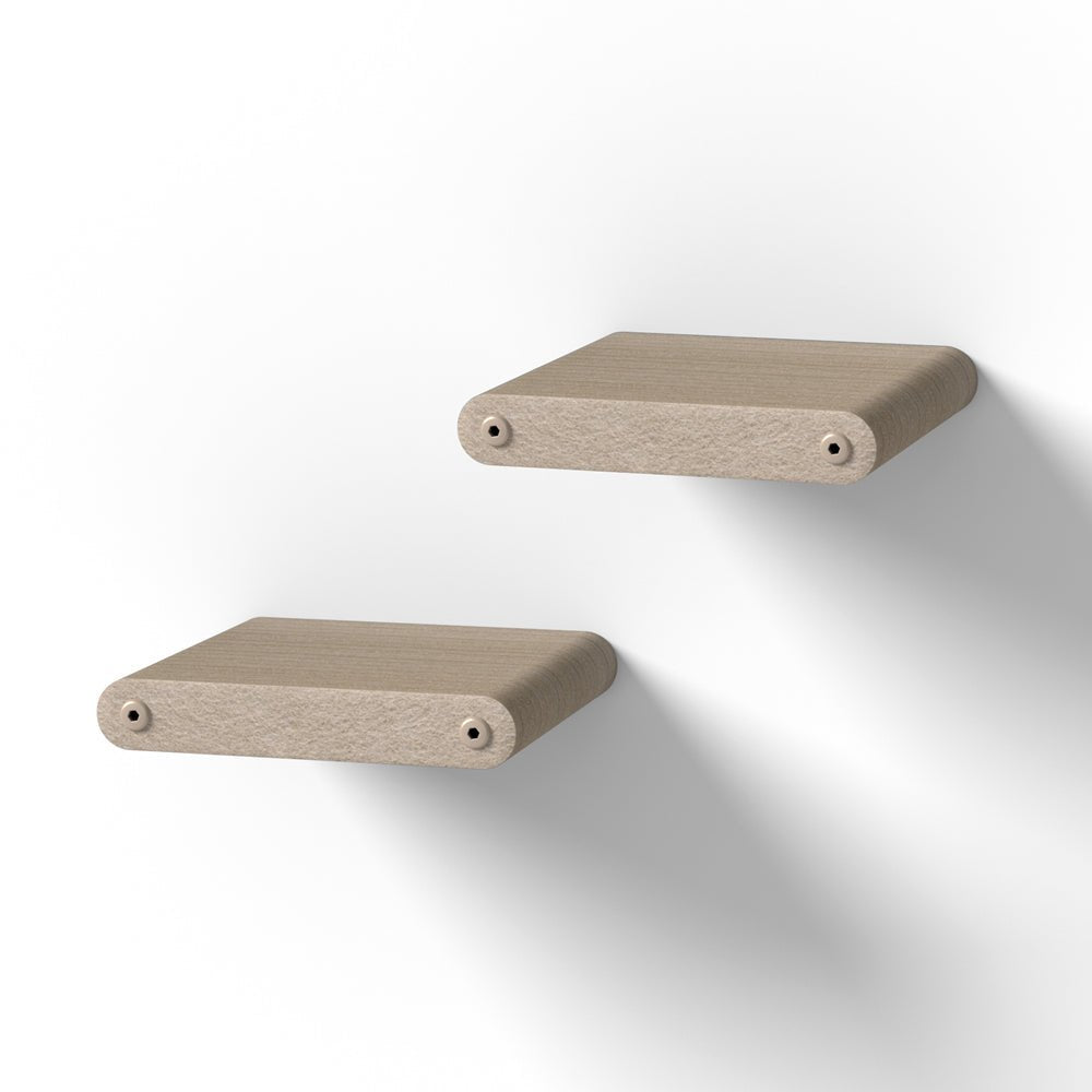 2 x Short Oatmeal - Individual Cat Climber Shelves - Pryde Pets