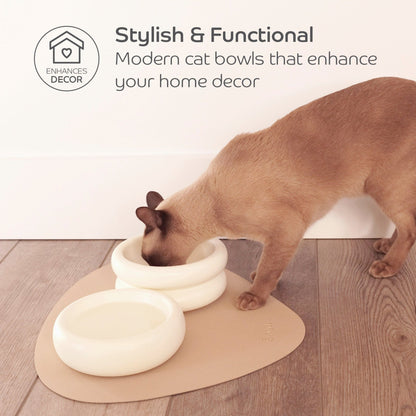 Ceramic Dining Bowl - Elevated - Pryde Pets | prydepets.com