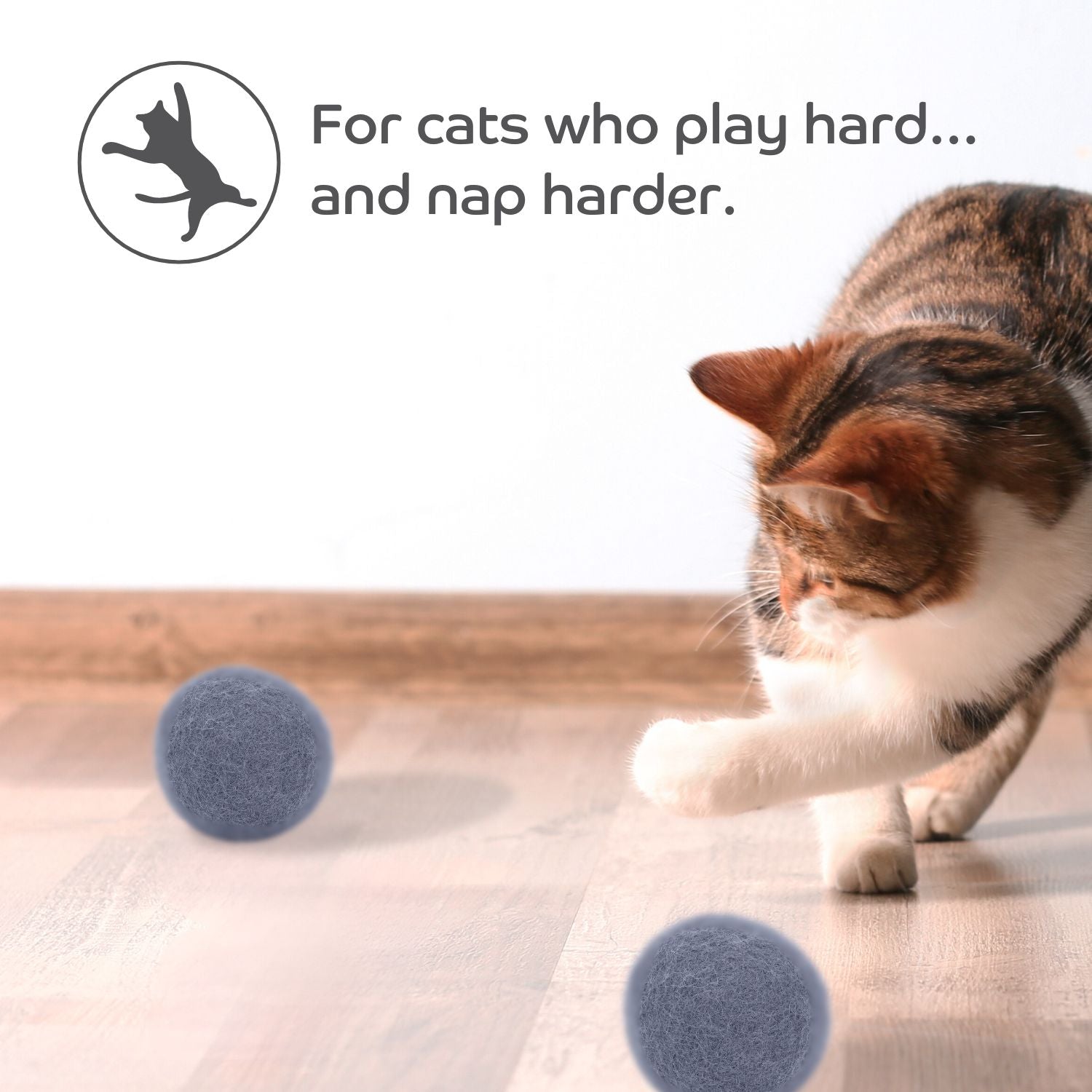 Claw - some Felt Wool Balls (Set of 5) - Pryde Pets | prydepets.com