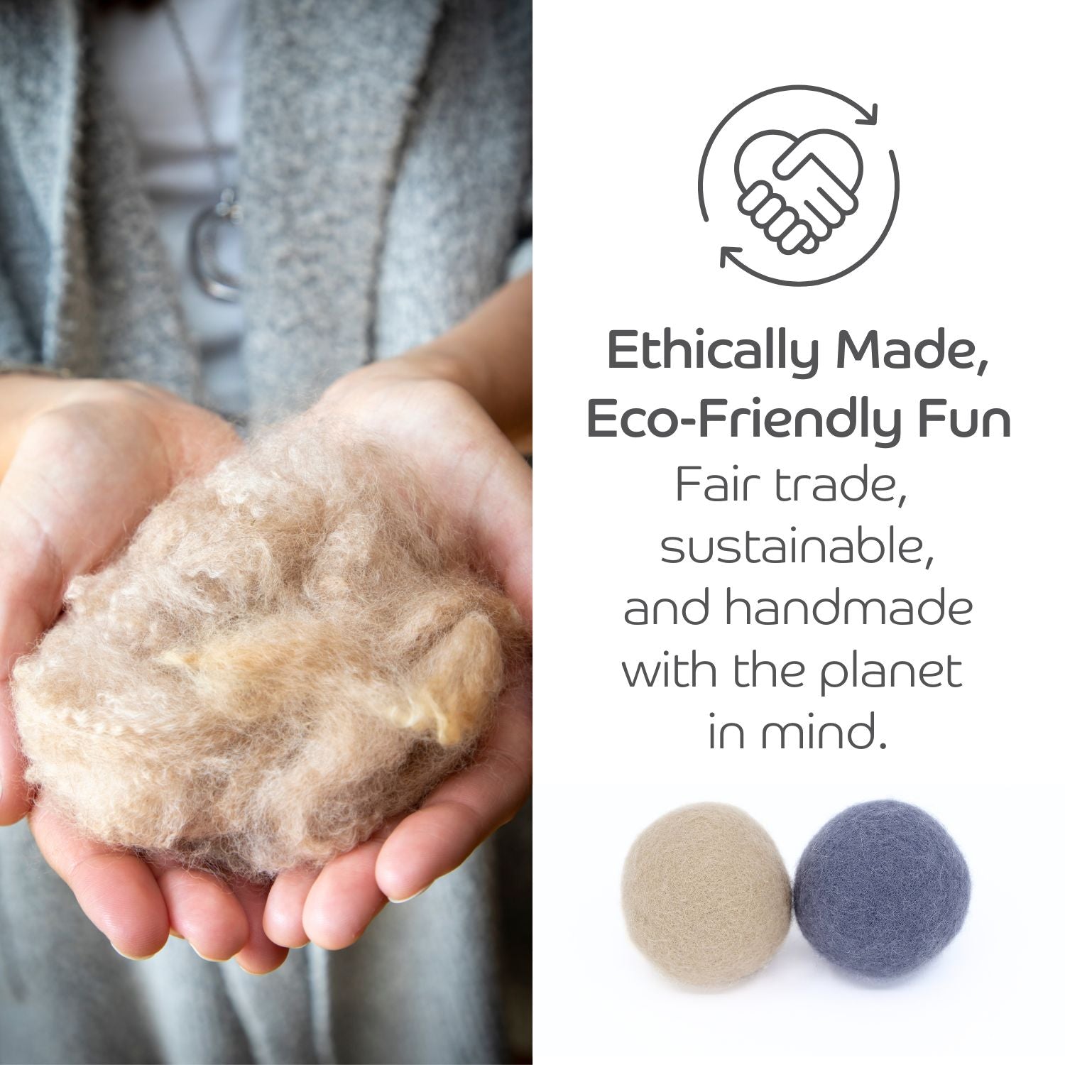 Claw - some Felt Wool Balls (Set of 5) - Pryde Pets | prydepets.com