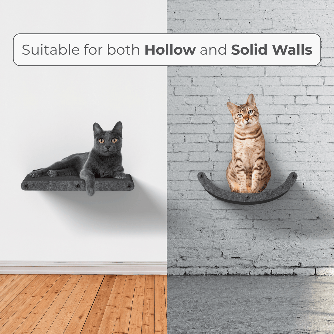 Installation Hardware Pack for a Single Cat Climber - Pryde Pets | prydepets.com