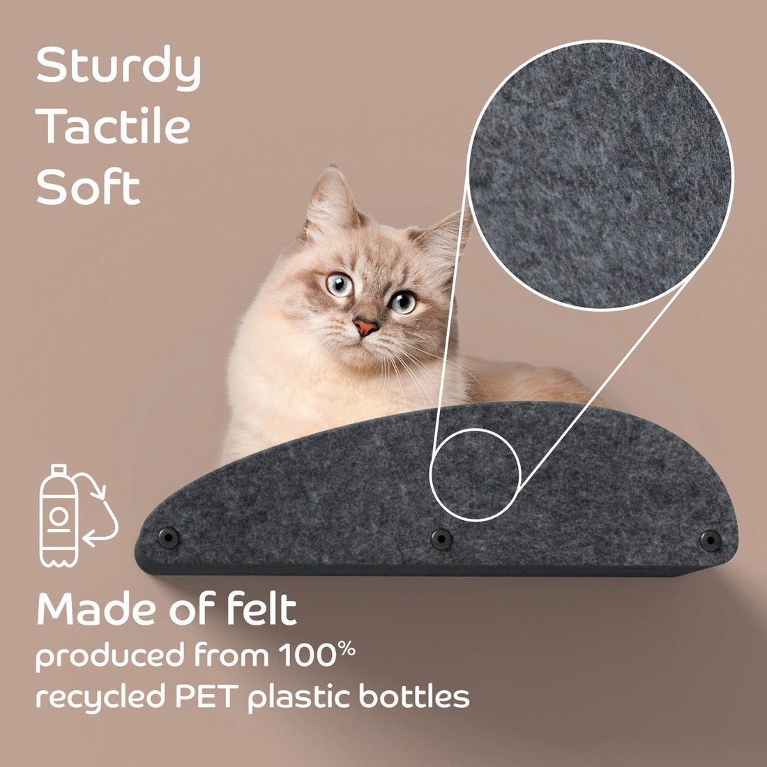 Long Charcoal Cat Climber with Facade - Pryde Pets | prydepets.com