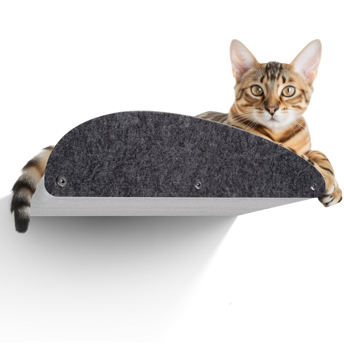 Charcoal Long Lounger Cat Climber Facade Add-On