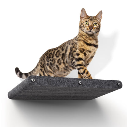 Long Charcoal - Individual Cat Climber Shelf - Pryde Pets | prydepets.com