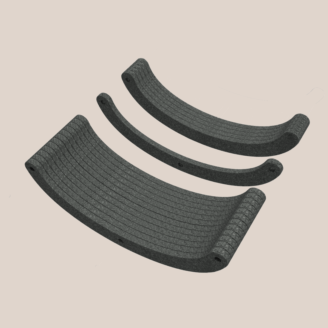 Replacement Charcoal Felt Slices for Curved Cat Climber - Pryde Pets | prydepets.com