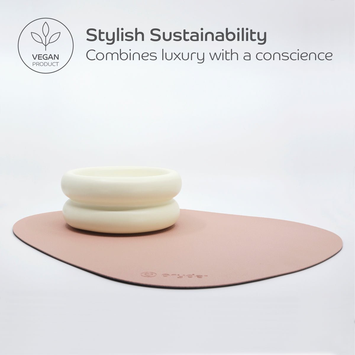 Reversible Cat Dining Mat - Blush/Charcoal - Pryde Pets | prydepets.com