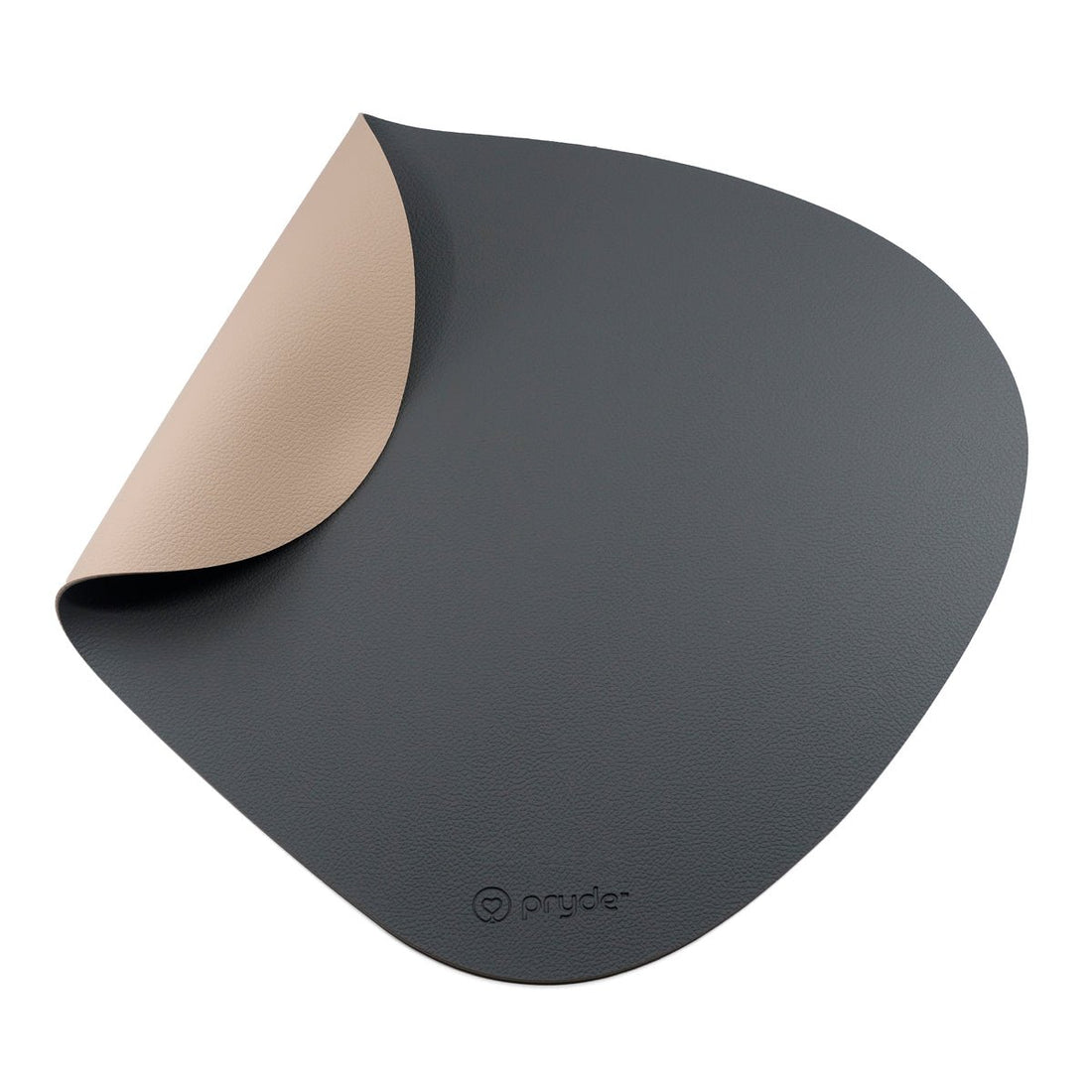Reversible Cat Dining Mat - Charcoal/Oatmeal - Pryde Pets | prydepets.com