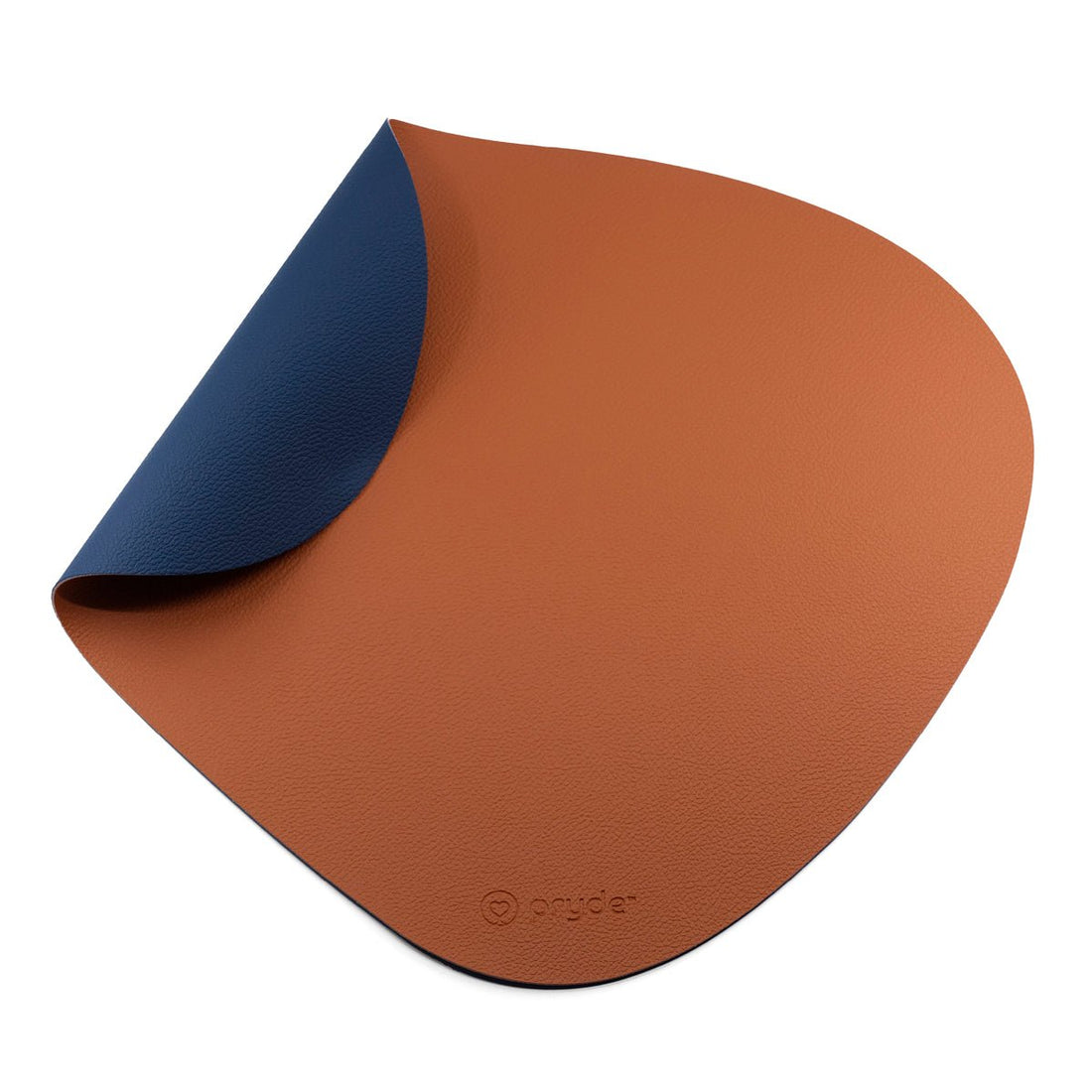 Reversible Cat Dining Mat - Chestnut/Navy - Pryde Pets | prydepets.com