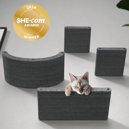 Set of 4 Charcoal Cat Climbers - Pryde Pets | prydepets.com