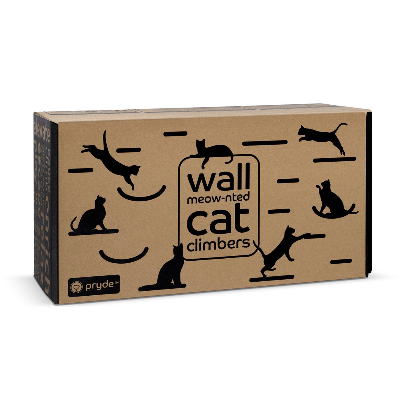 Wall Meow-nted Cat Climbers (Charcoal) - Set of 4 Shelves